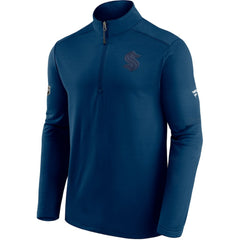 Seattle Kraken Fanatics Authentic Pro Travel and Training Quarter-Zip Jacket - Deep Sea Blue | Fanatics sale