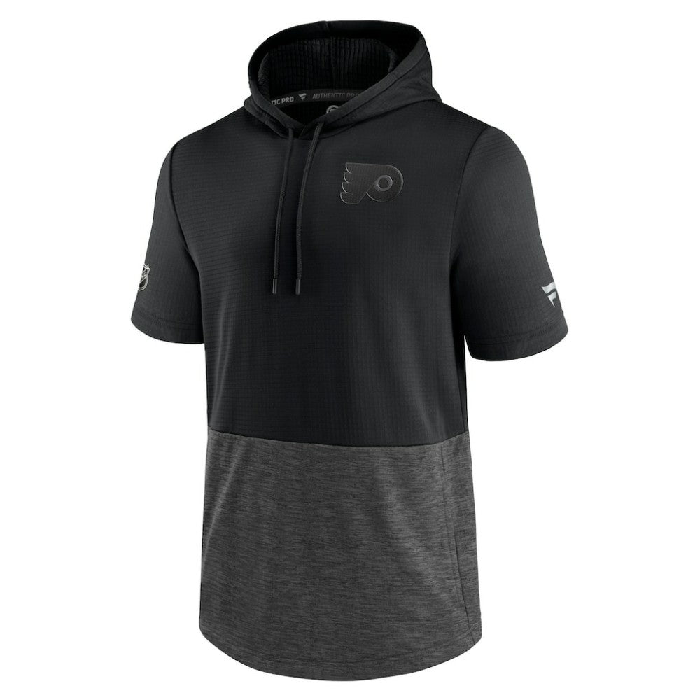 Philadelphia Flyers Fanatics Authentic Pro Travel and Training Short Sleeve Pullover Hoodie - Black | Fanatics discount