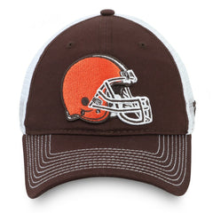 Cleveland Browns Fundamental Trucker Unstructured Adjustable Hat - Brown/White - Fanatics