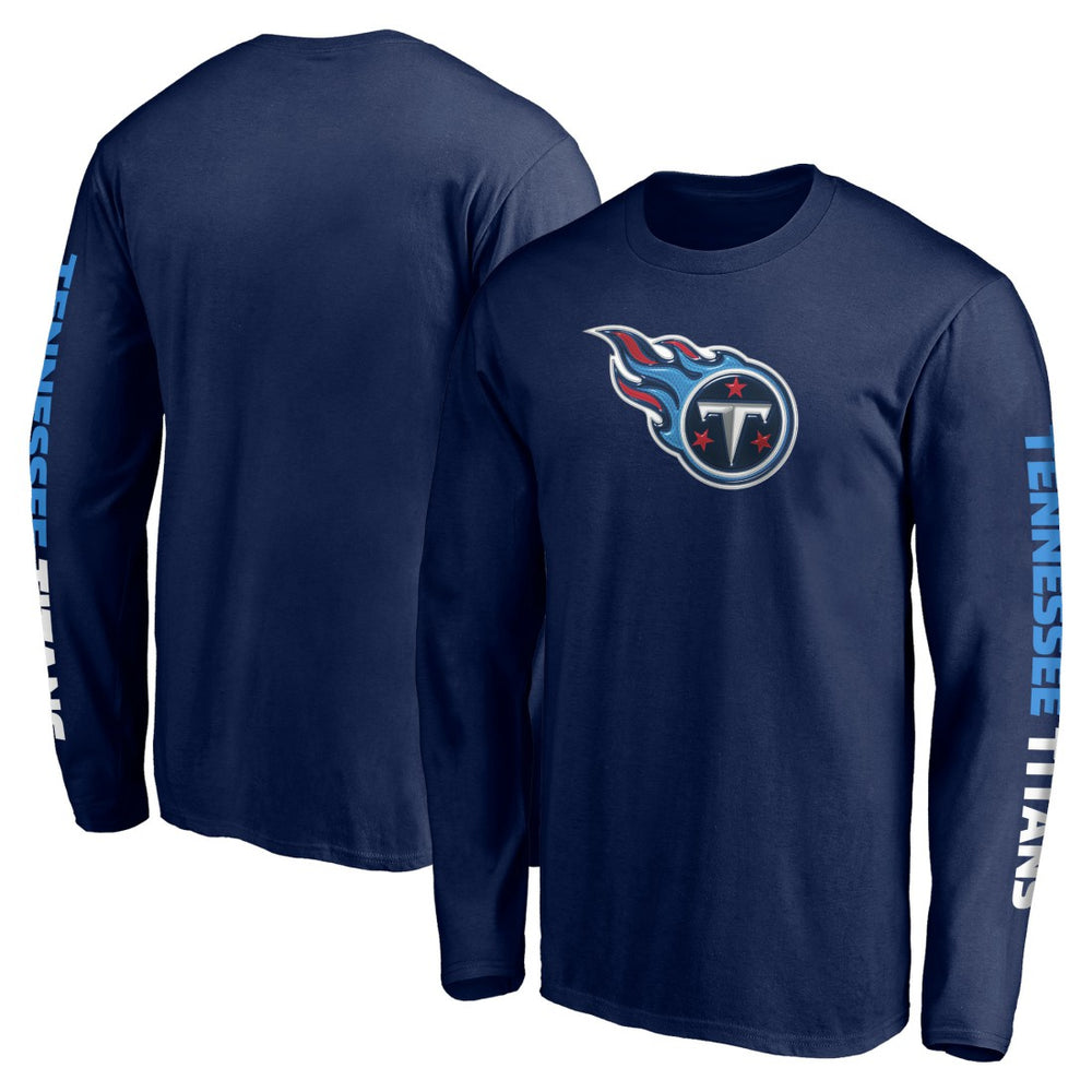 Tennessee Titans Front Runner Long Sleeve T-Shirt - Navy - Fanatics