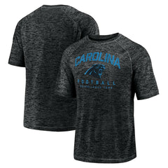 Carolina Panthers Shade Battle Ready Raglan Space-Dye T-Shirt - Black - Fanatics