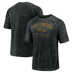 Baltimore Ravens Shade Battle Ready Raglan Space-Dye T-Shirt - Black - Fanatics
