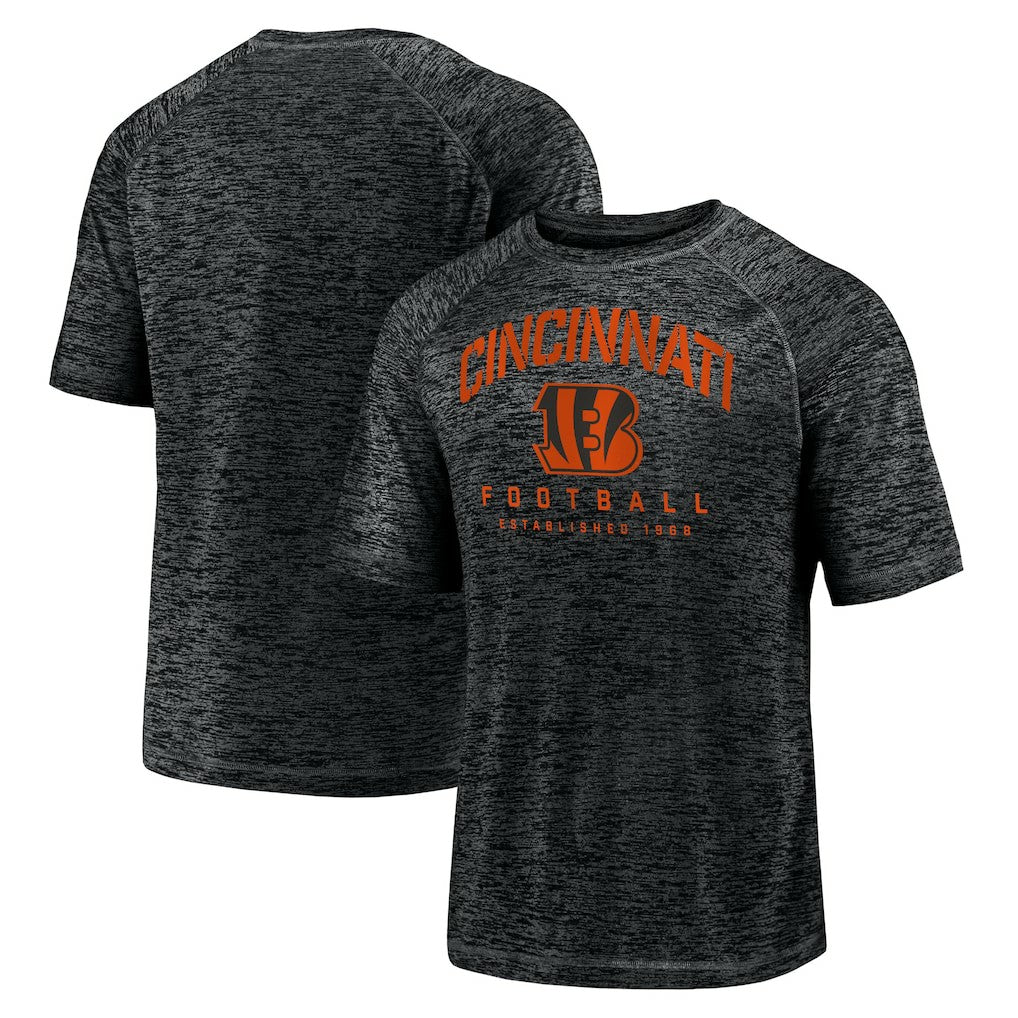 Cincinnati Bengals Shade Battle Ready Raglan Space-Dye T-Shirt - Black - Fanatics