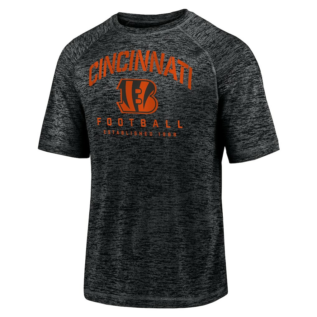 Cincinnati Bengals Shade Battle Ready Raglan Space-Dye T-Shirt - Black - Fanatics