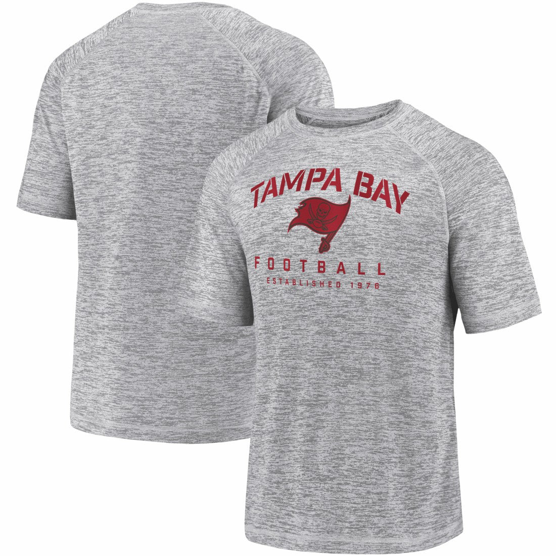 Tampa Bay Buccaneers Shade Battle Ready Raglan Space-Dye T-Shirt - Gray - Fanatics