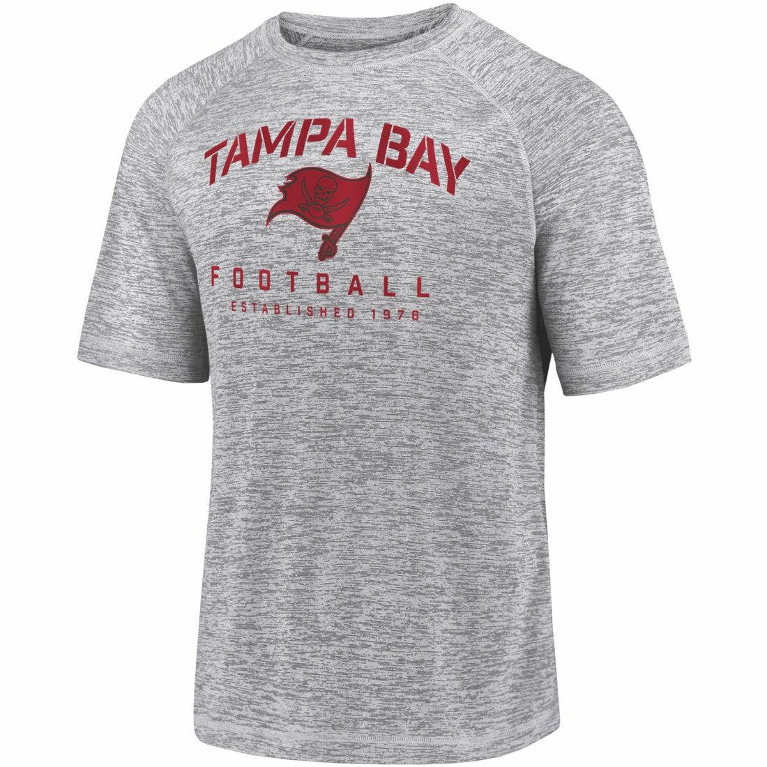 Tampa Bay Buccaneers Shade Battle Ready Raglan Space-Dye T-Shirt - Gray - Fanatics