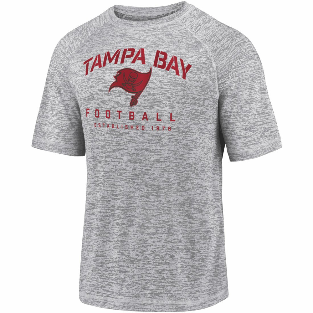 Tampa Bay Buccaneers Shade Battle Ready Raglan Space-Dye T-Shirt - Gray - Fanatics