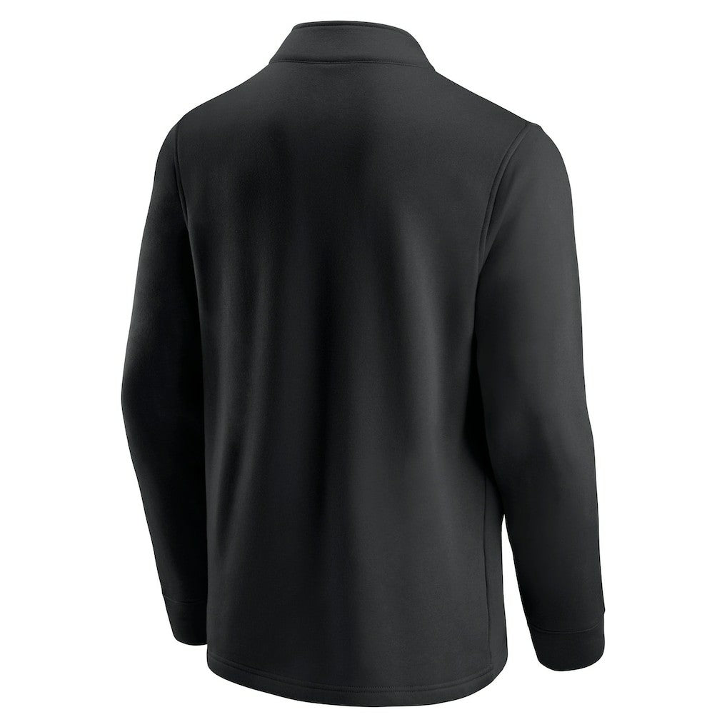 Las Vegas Raiders Block Party Quarter-Zip Jacket - Black/Silver - Fanatics