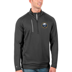 Buffalo Sabres Antigua Generation Quarter-Zip Pullover Jacket - Charcoal/Silver | NHL on sale