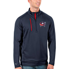 Columbus Blue Jackets Antigua Generation Quarter-Zip Pullover Jacket - Navy/Red | NHL sale
