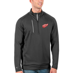 Detroit Red Wings Antigua Generation Quarter-Zip Pullover Jacket - Charcoal/Silver | NHL sale