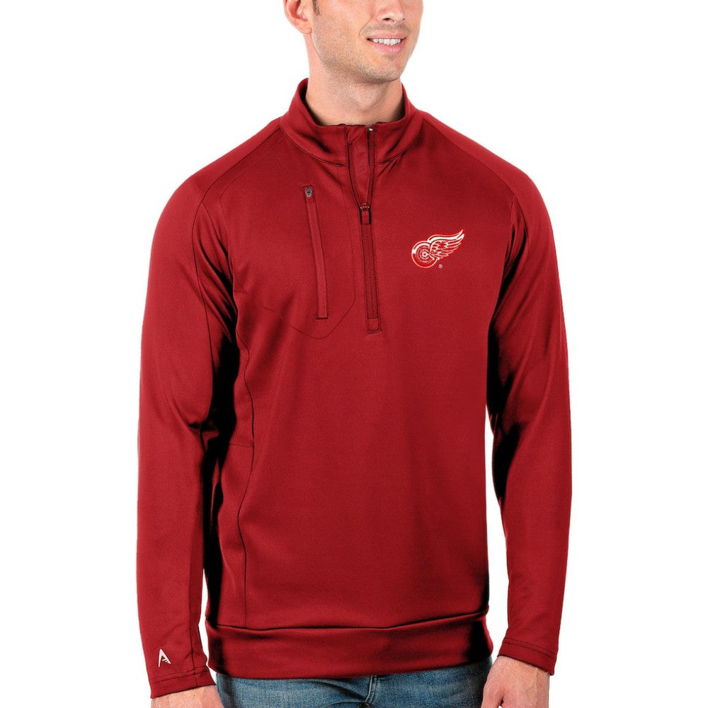 Detroit Red Wings Antigua Generation Quarter-Zip Pullover Jacket - Red | NHL on sale