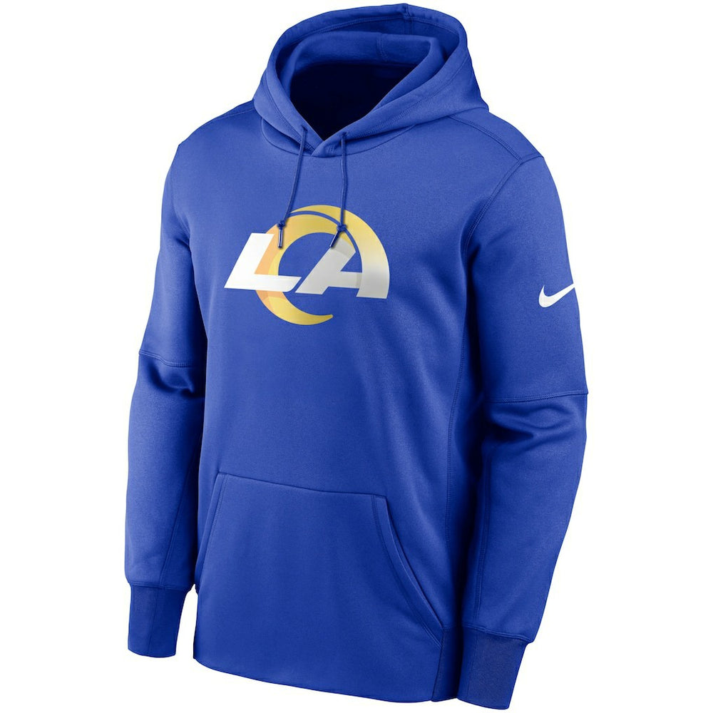 Los Angeles Rams Primary Logo Therma Performance Pullover Hoodie - Royal - Nike