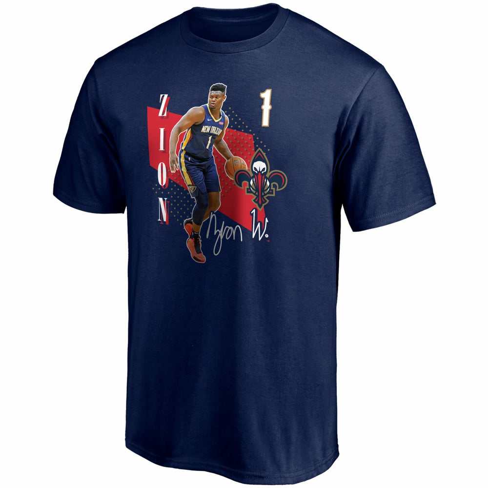 Fanatics Zion Williamson New Orleans Pelicans Pick & Roll T-Shirt Navy