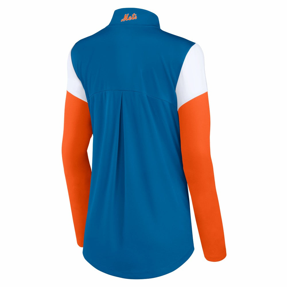 New York Mets Fanatics Women's Authentic Fleece Quarter-Zip Jacket for sale