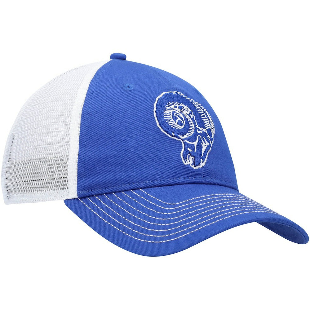 Los Angeles Rams Fundamental Vintage Trucker Unstructured Adjustable Hat - Royal/White - Fanatics