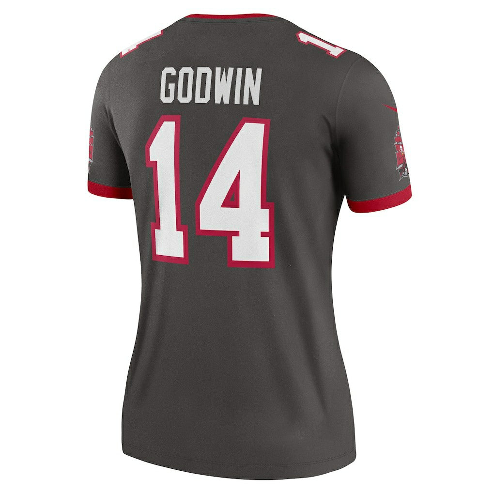 Chris Godwin Tampa Bay Buccaneers Women's Alternate Legend Player Performance Top - Pewter - Nike