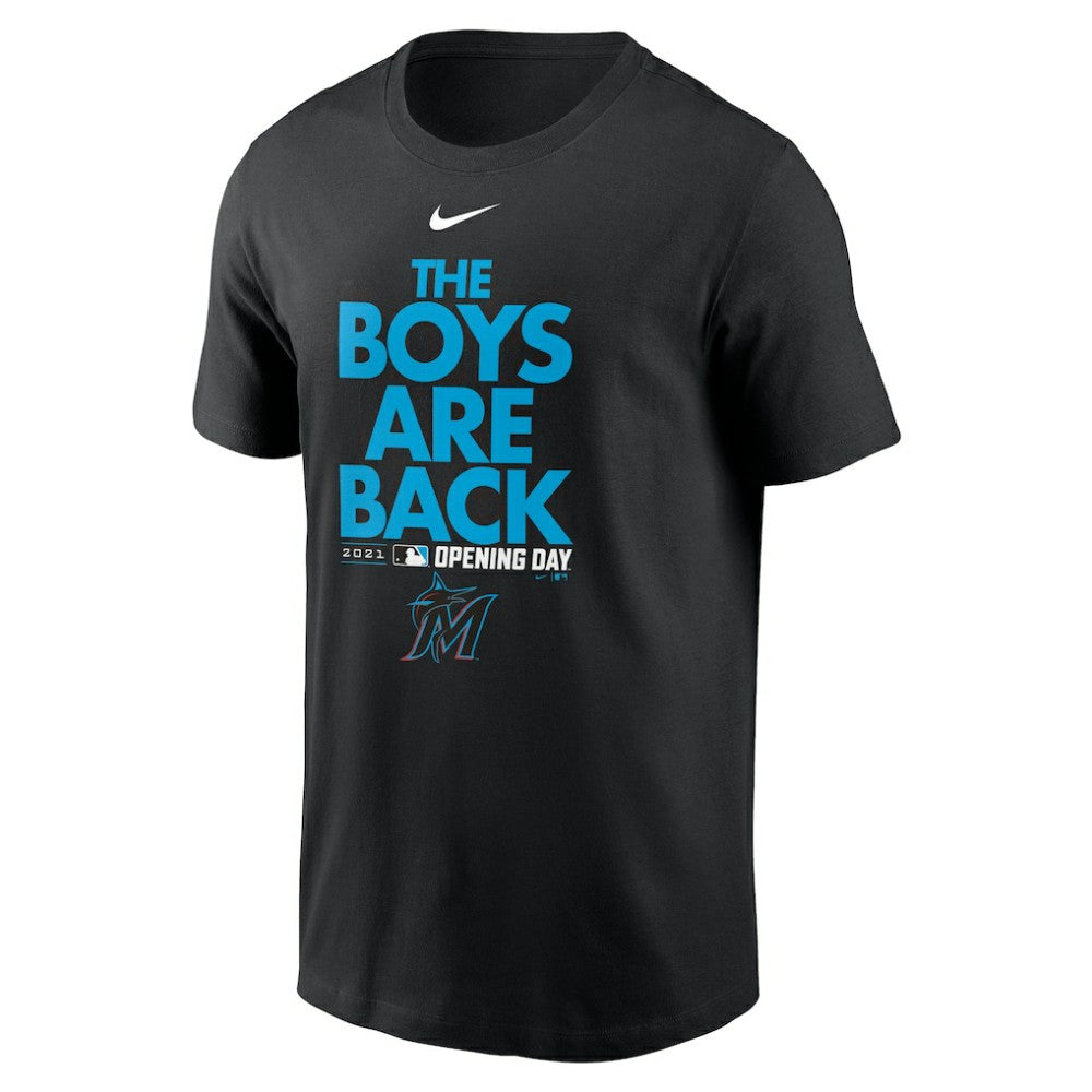 Miami Marlins Nike 2021 Opening Day Phrase T-Shirt Outlet