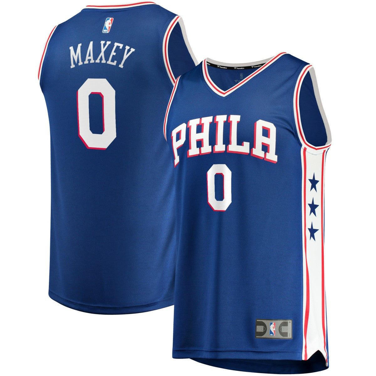 Fanatics Tyrese Maxey Philadelphia 76ers Fast Replica Jersey Royal Icon Edition