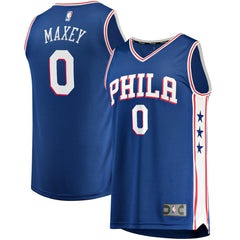 Fanatics Tyrese Maxey Philadelphia 76ers Fast Replica Jersey Royal Icon Edition