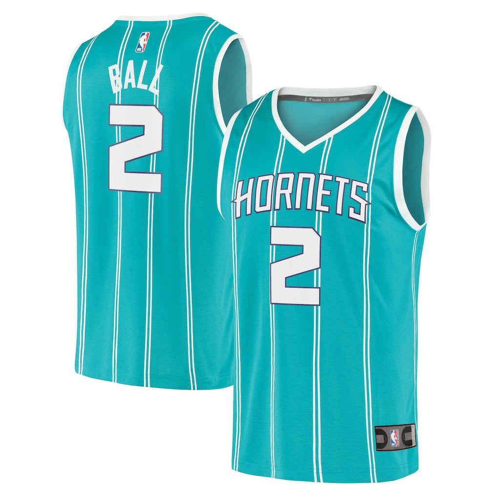 Fanatics LaMelo Ball Charlotte Hornets Fast Break Replica Jersey Teal Icon Edition