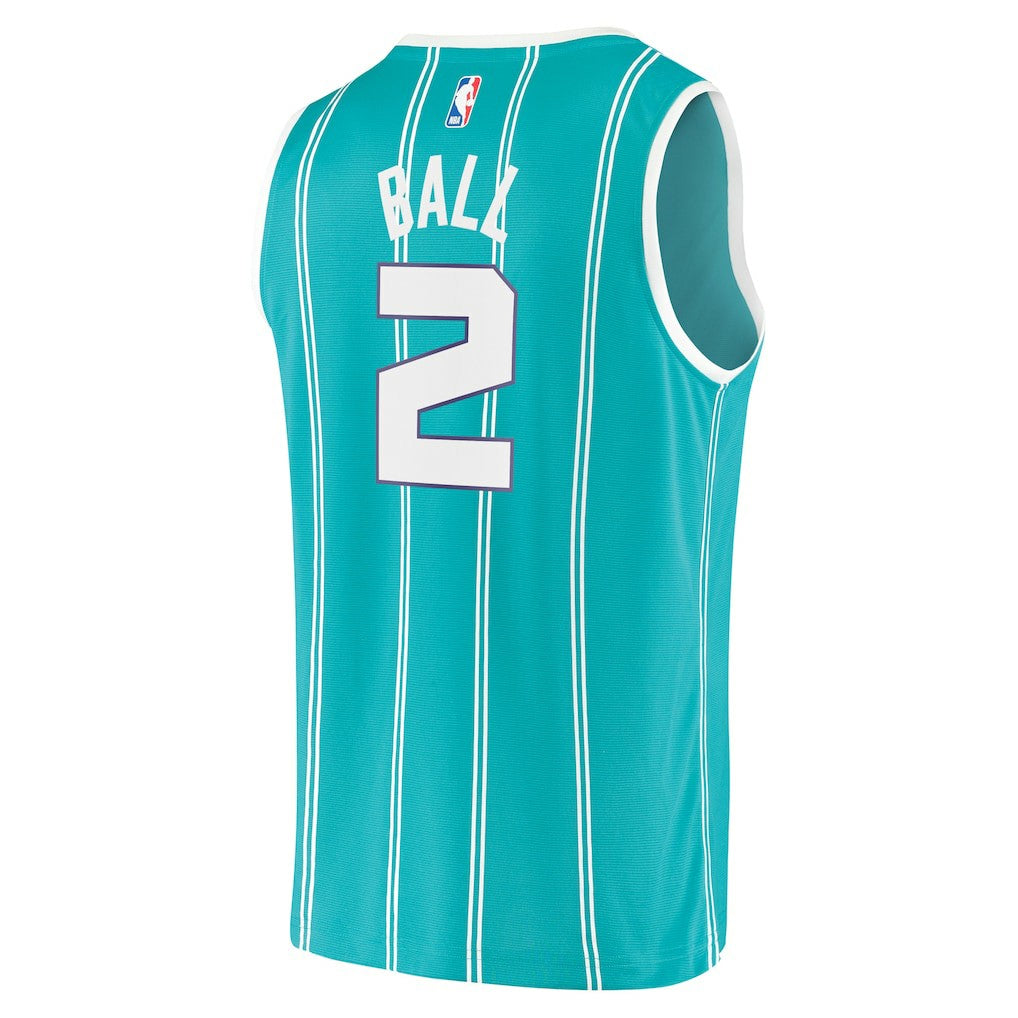 Fanatics LaMelo Ball Charlotte Hornets Fast Break Replica Jersey Teal Icon Edition