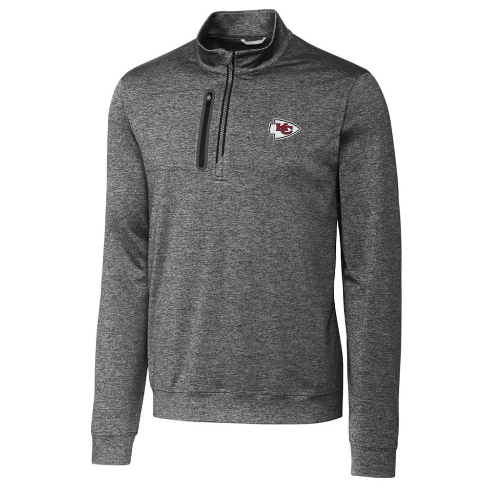 Kansas City Chiefs Cutter & Buck Stealth Quarter-Zip Jacket - Gray - NFL
