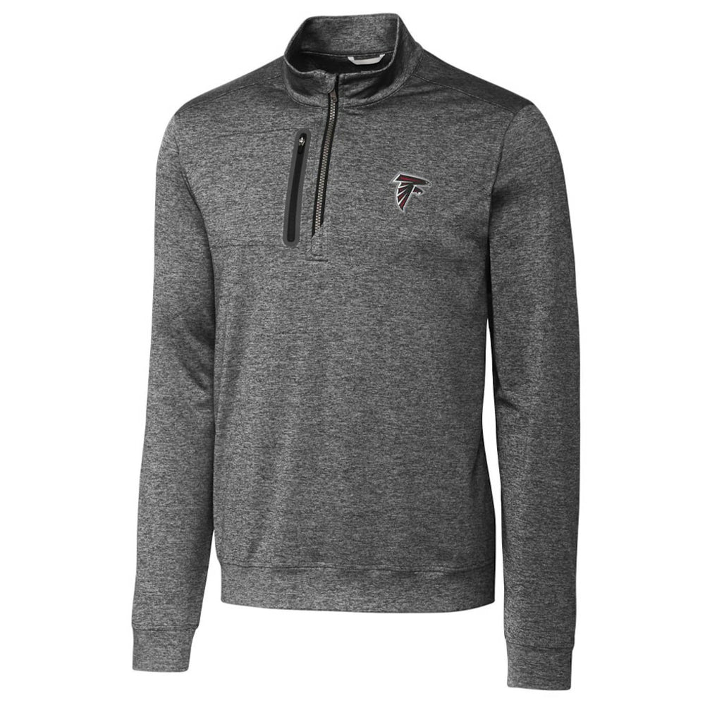 Atlanta Falcons Cutter & Buck Stealth Quarter-Zip Jacket - Gray - NFL