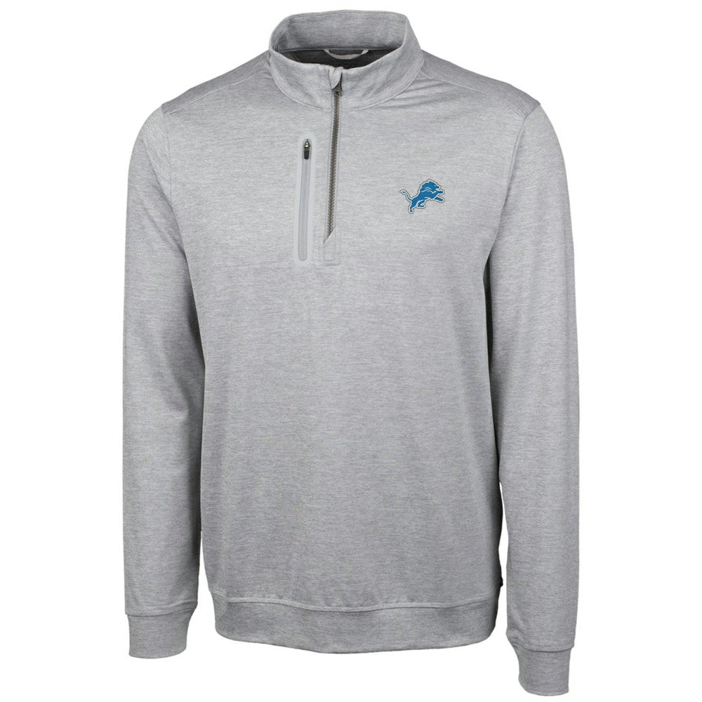 Detroit Lions Cutter & Buck Stealth Quarter-Zip Jacket - Cream - NFL