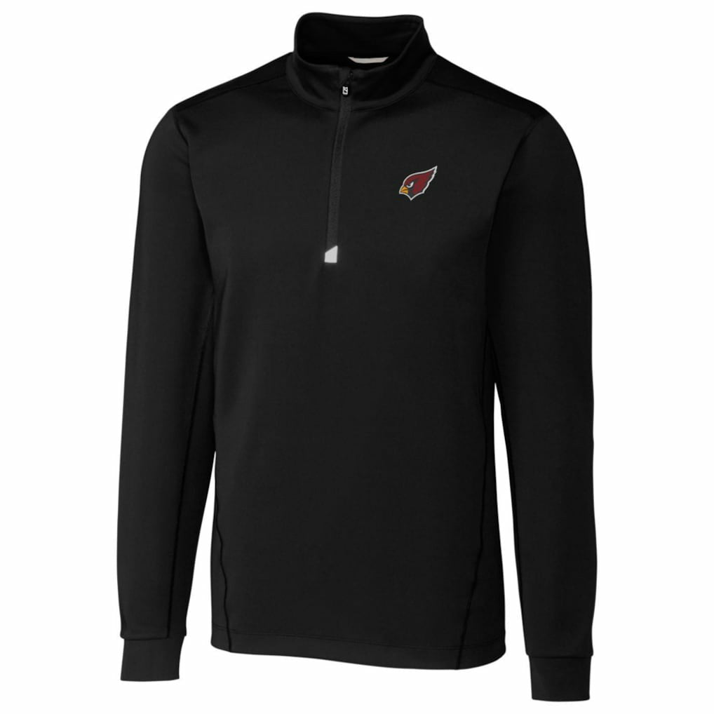 Arizona Cardinals Cutter & Buck Traverse Quarter-Zip Pullover Jacket - Black - NFL