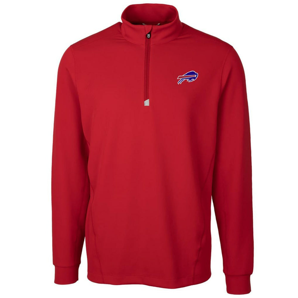 Buffalo Bills Cutter & Buck Traverse Quarter-Zip Pullover Jacket - Red - NFL