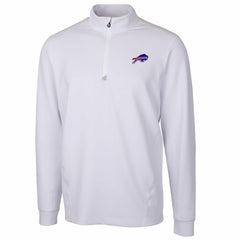 Buffalo Bills Cutter & Buck Traverse Quarter-Zip Pullover Jacket - White - NFL