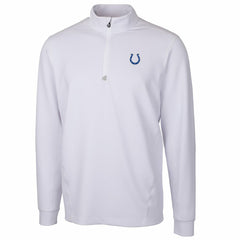 Indianapolis Colts Cutter & Buck Traverse Quarter-Zip Pullover Jacket - White - NFL