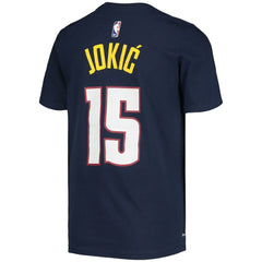 Nike Nikola Jokic Denver Nuggets Youth Logo Name & Number Performance T-Shirt Navy
