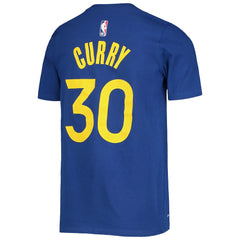 Nike Stephen Curry Golden State Warriors Youth Logo Name & Number Performance T-Shirt Royal