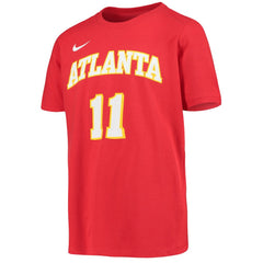 Nike Trae Young Atlanta Hawks Youth Logo Name & Number Performance T-Shirt Red