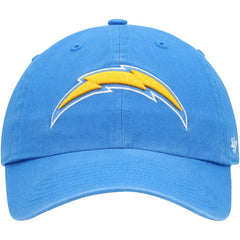 Los Angeles Chargers '47 Clean Up Primary Logo Adjustable Hat - Powder Blue - 47 brand