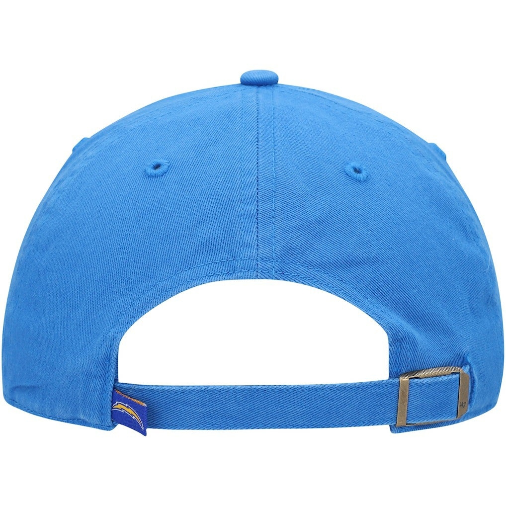 Los Angeles Chargers '47 Clean Up Primary Logo Adjustable Hat - Powder Blue - 47 brand