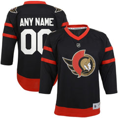 Ottawa Senators Youth Home Replica Custom Jersey - Black | NHL Lifestyle