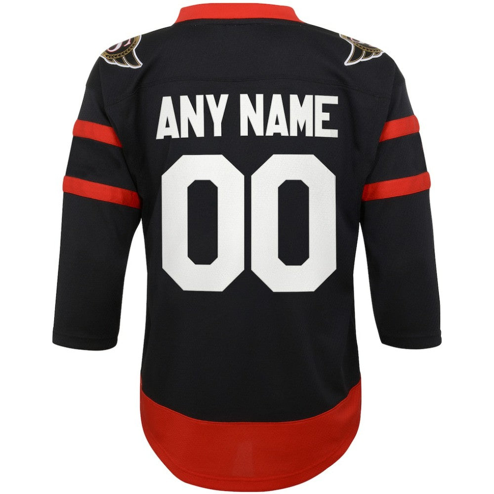 Ottawa Senators Youth Home Replica Custom Jersey - Black | NHL Lifestyle