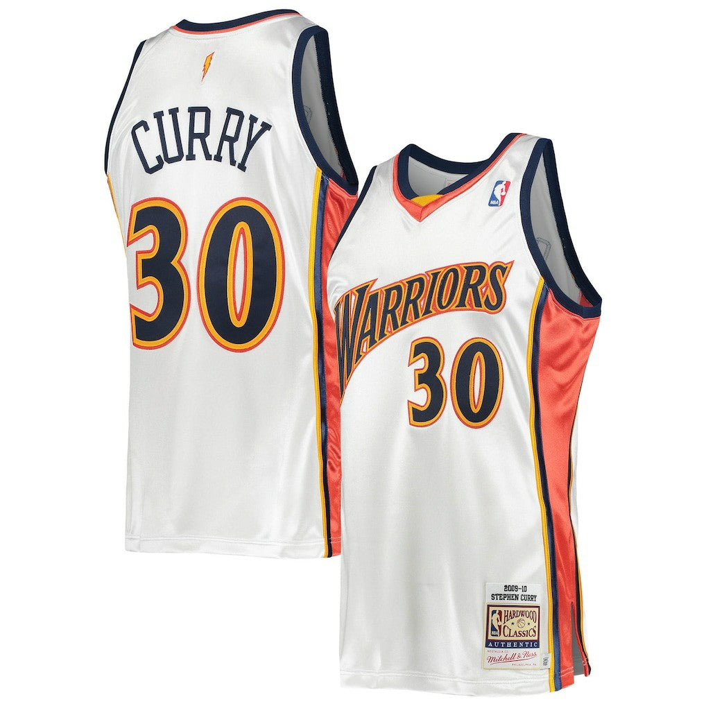 Mitchell & Ness Stephen Curry Golden State Warriors 2009/10 Hardwood Classics Authentic Jersey White