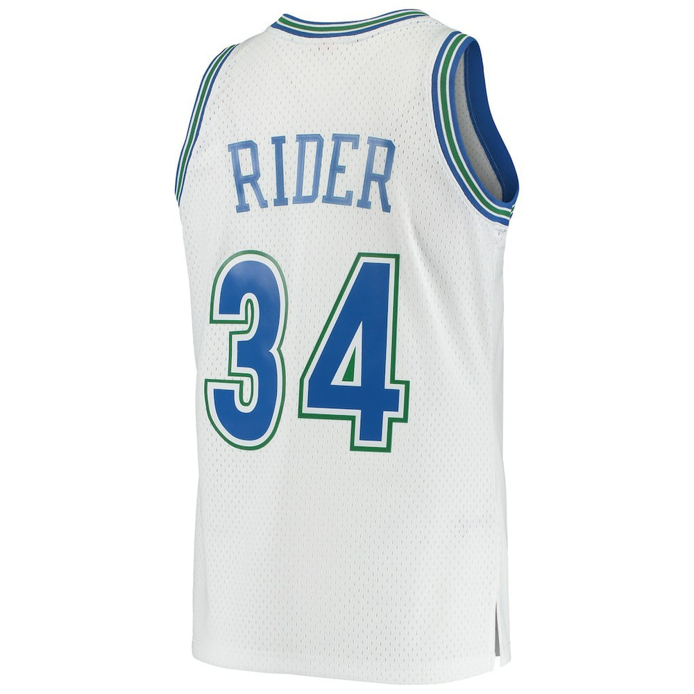 Mitchell & Ness Isaiah Rider Minnesota Timberwolves 1995/96 Hardwood Classics Swingman Jersey White