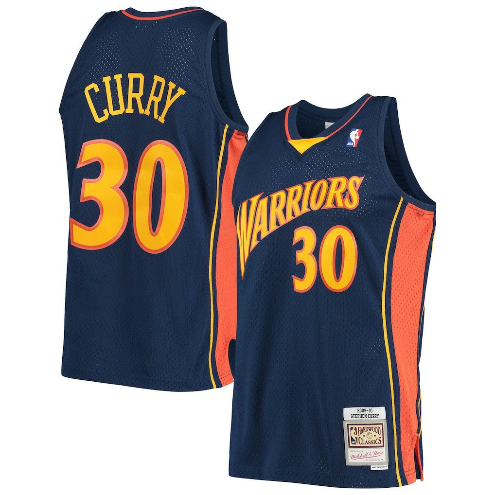 Mitchell & Ness Stephen Curry Golden State Warriors Hardwood Classics Swingman Jersey Navy