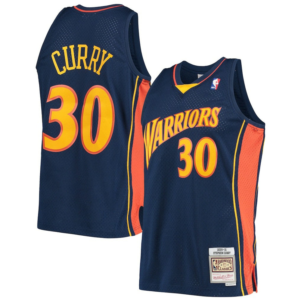 Mitchell & Ness Stephen Curry Golden State Warriors Hardwood Classics Swingman Jersey Navy