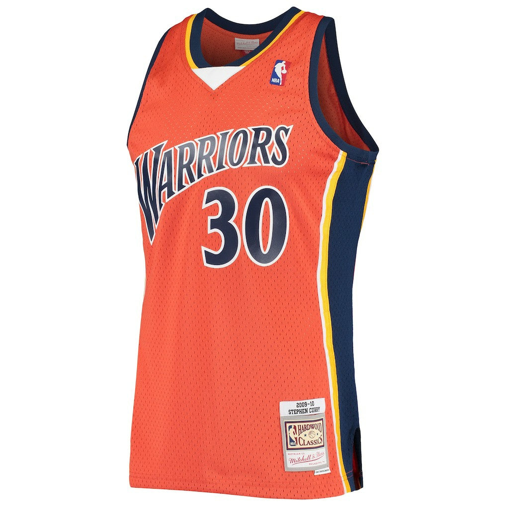 Mitchell & Ness Stephen Curry Golden State Warriors Hardwood Classics Swingman Jersey Orange
