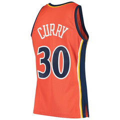 Mitchell & Ness Stephen Curry Golden State Warriors Hardwood Classics Swingman Jersey Orange