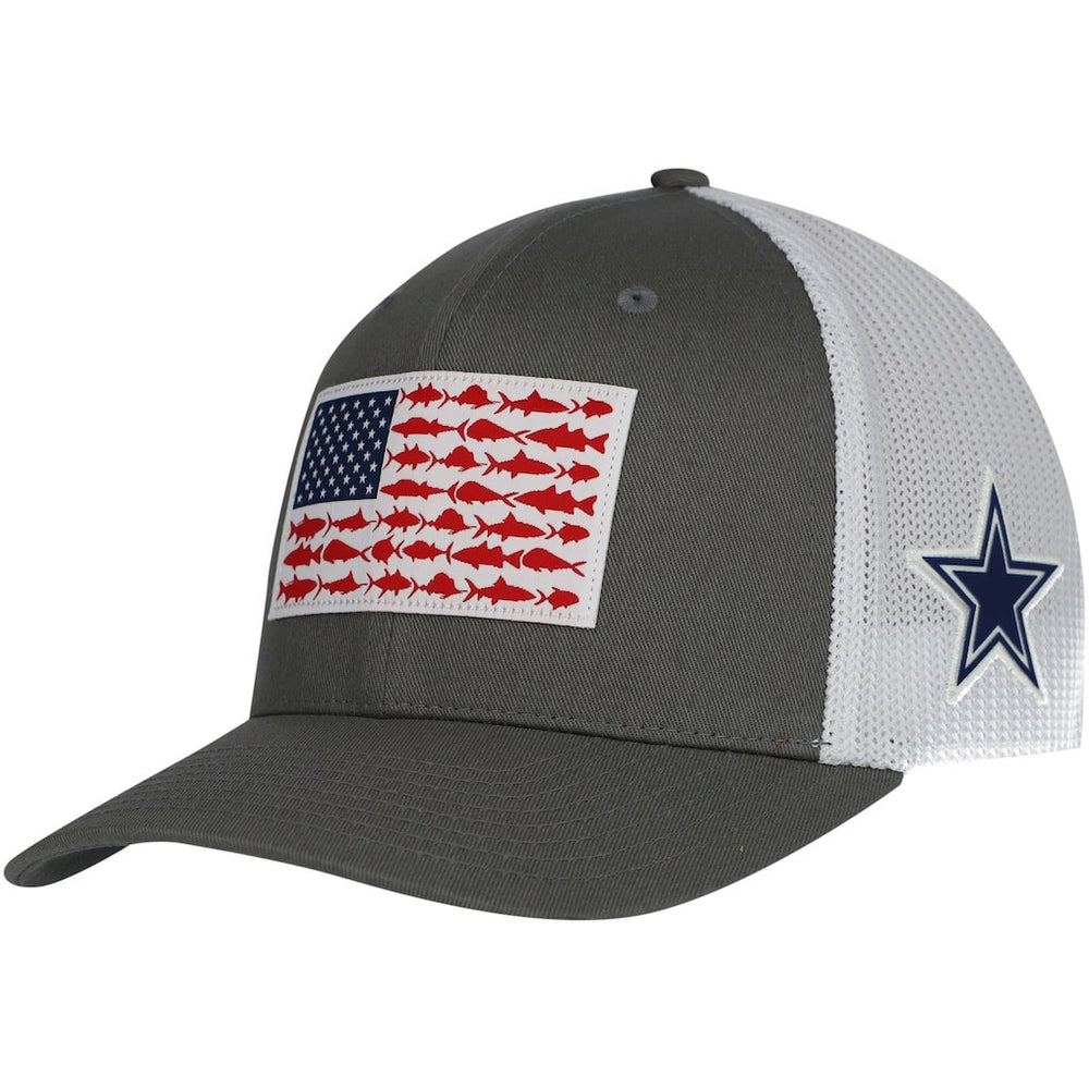 Dallas Cowboys PFG Fish Flag Flex Hat - Gray - Columbia
