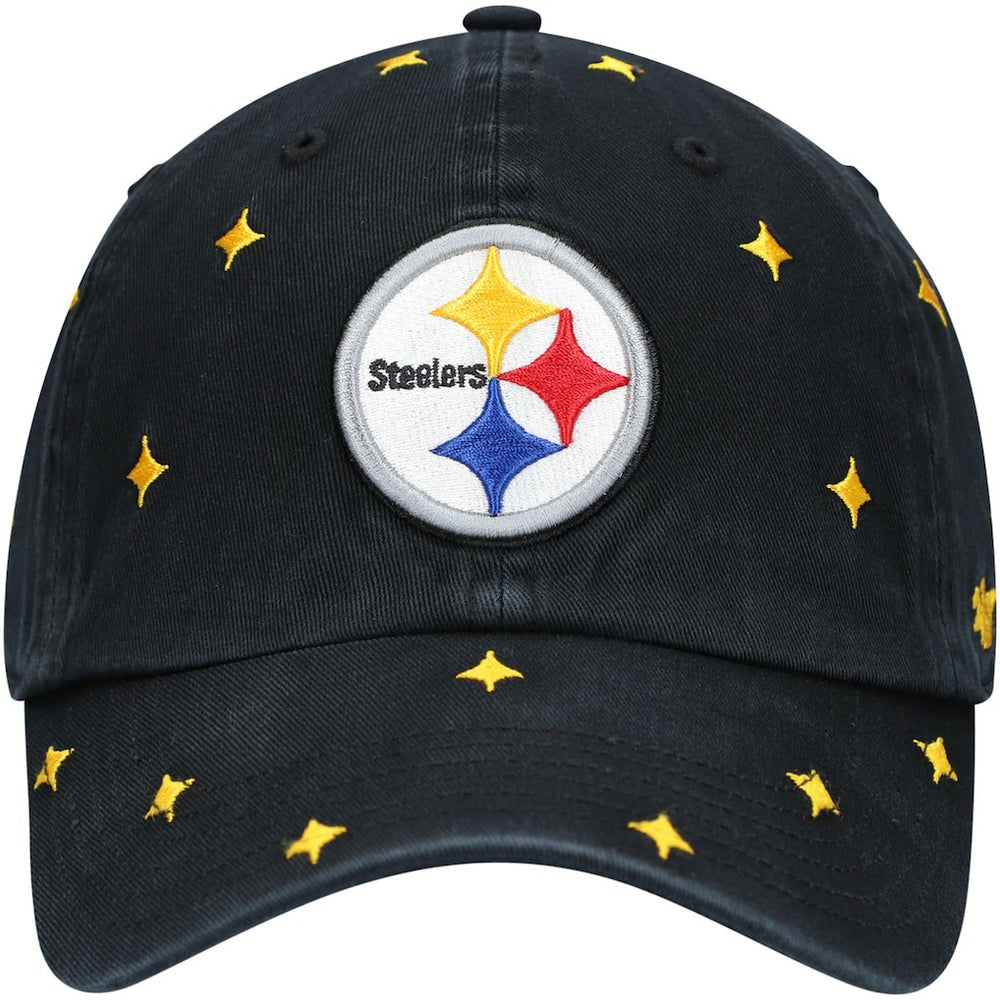 Pittsburgh Steelers '47 Women's Confetti Clean Up Adjustable Hat - Black/Gold - 47 brand