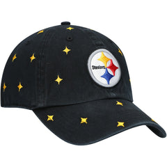 Pittsburgh Steelers '47 Women's Confetti Clean Up Adjustable Hat - Black/Gold - 47 brand