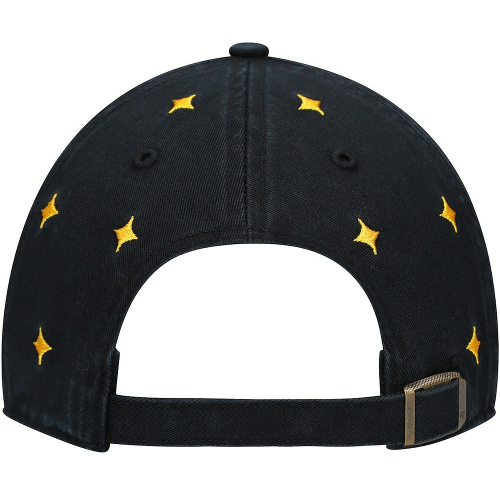 Pittsburgh Steelers '47 Women's Confetti Clean Up Adjustable Hat - Black/Gold - 47 brand